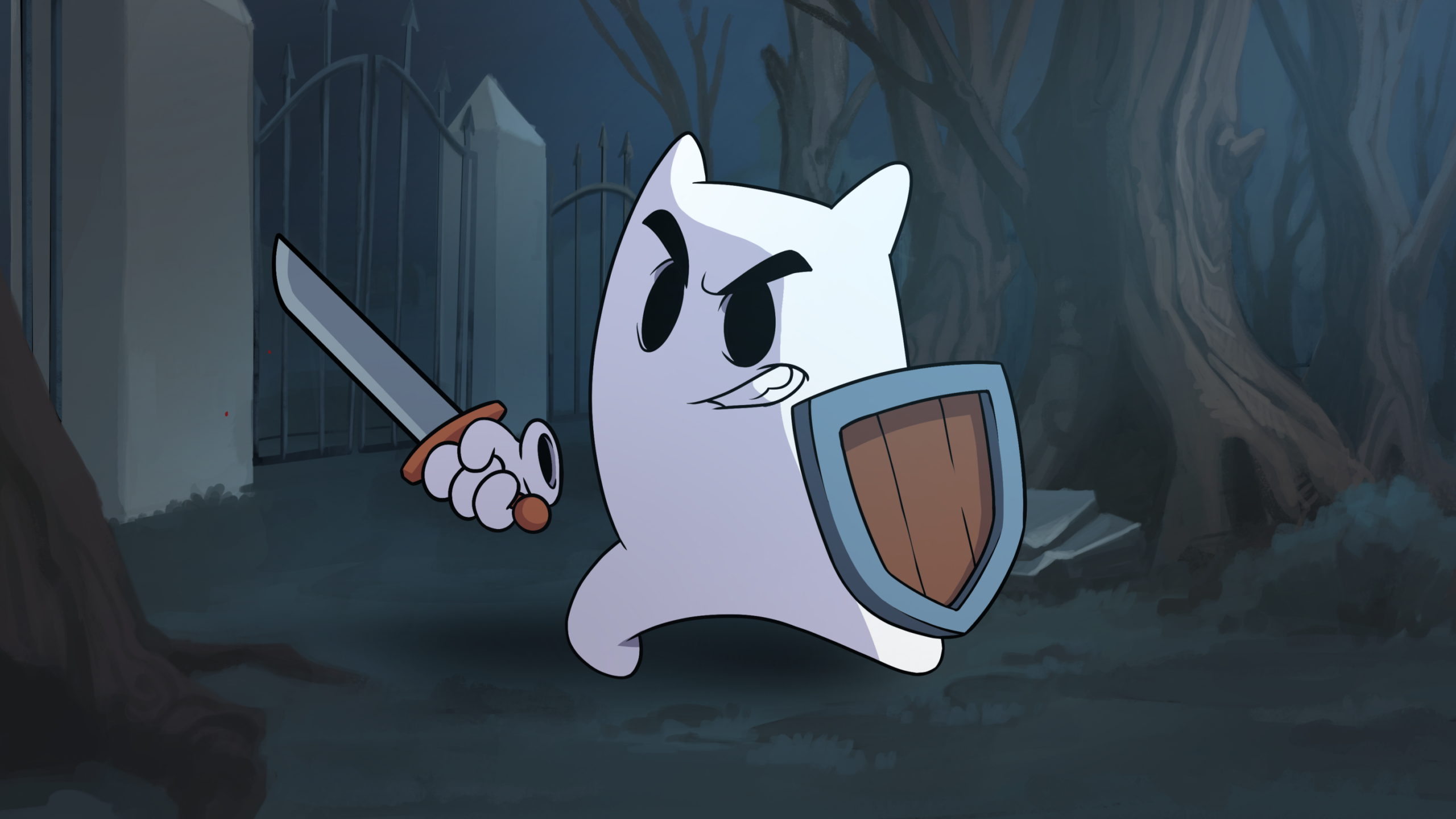 Hand-drawn art style